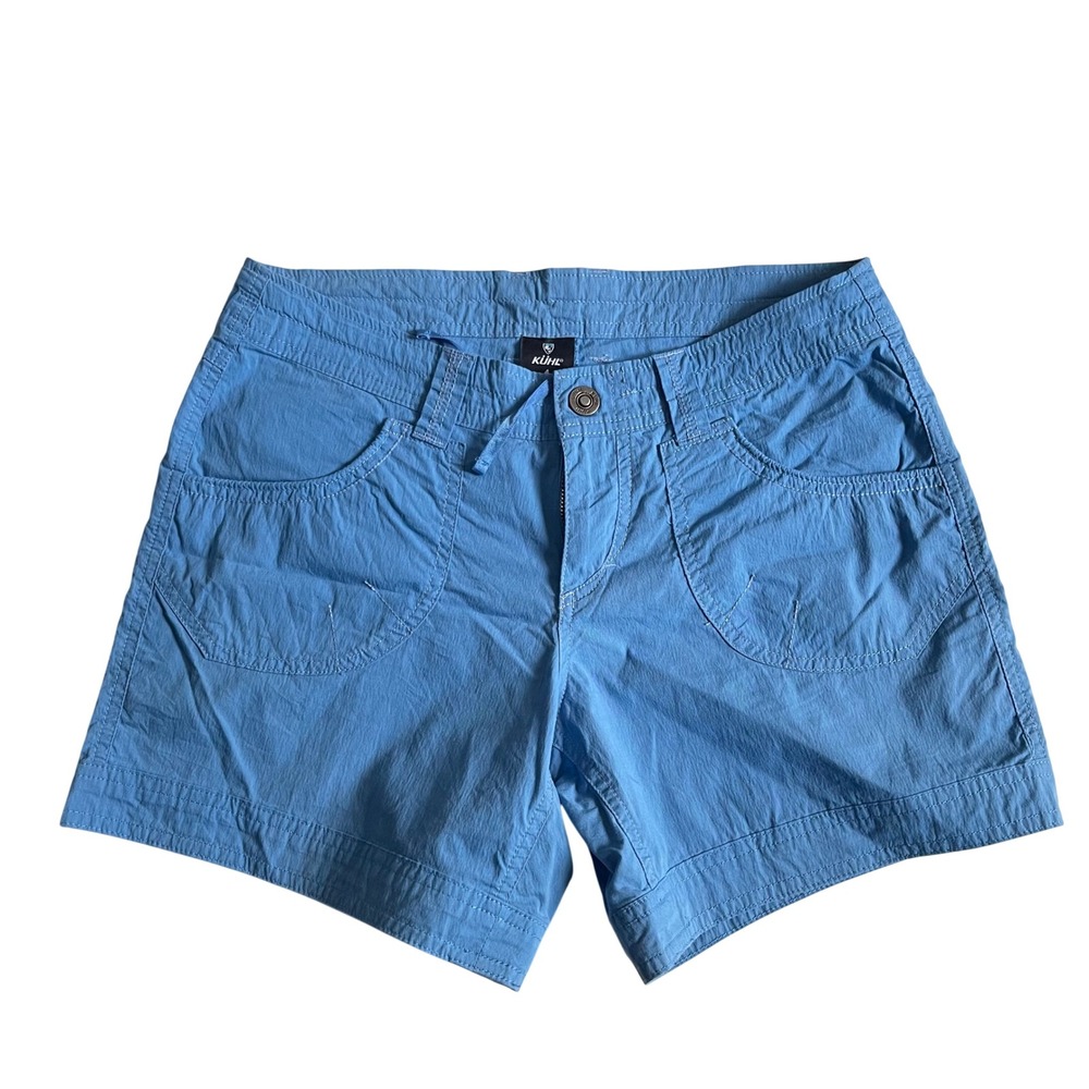 KUHL Kontra Shorts Women 4 Blue Hiking Outdoor Activewear Gorpcore Cargo Travel